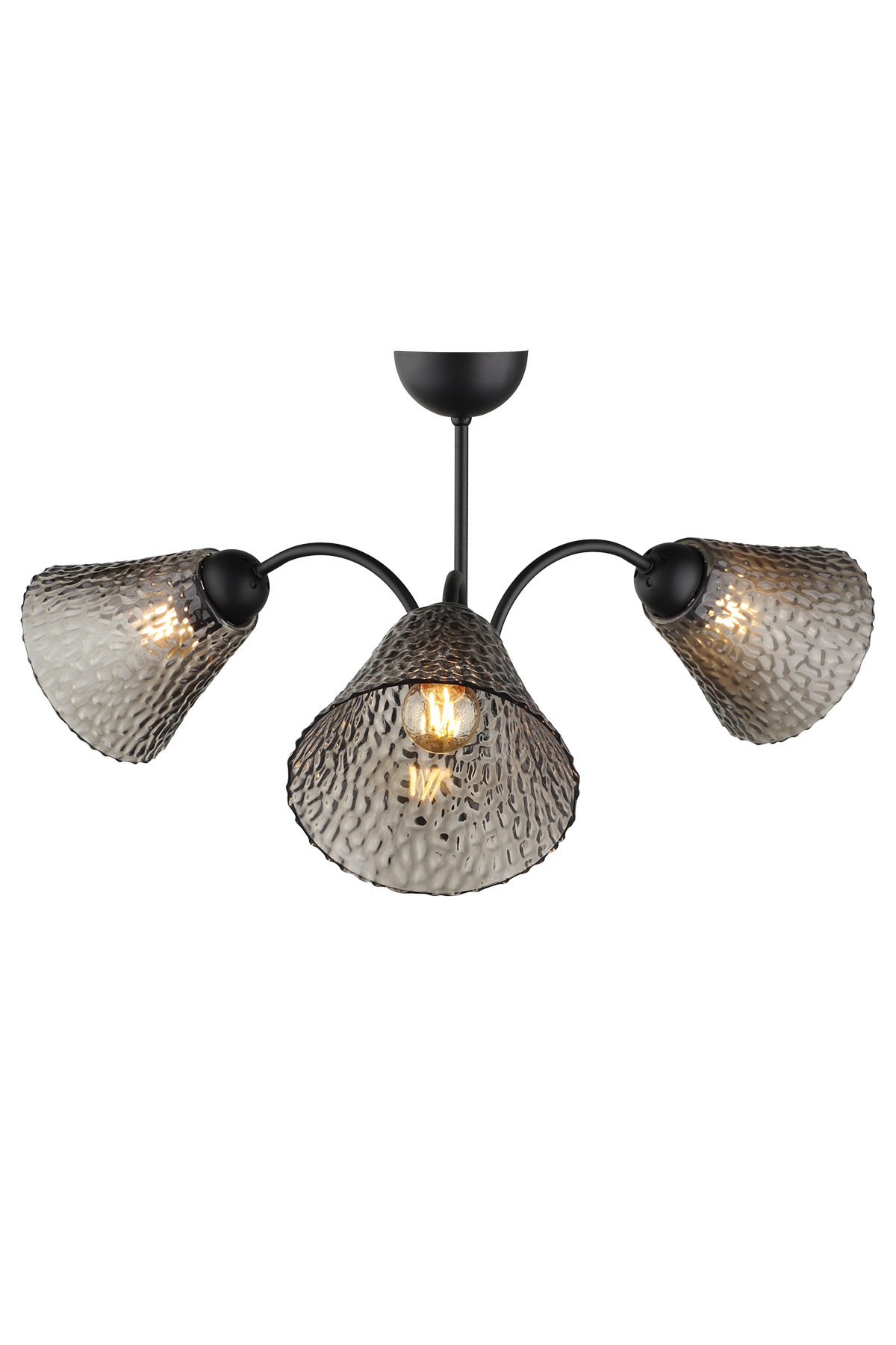 Lutuf Chandelier Black,Smoked